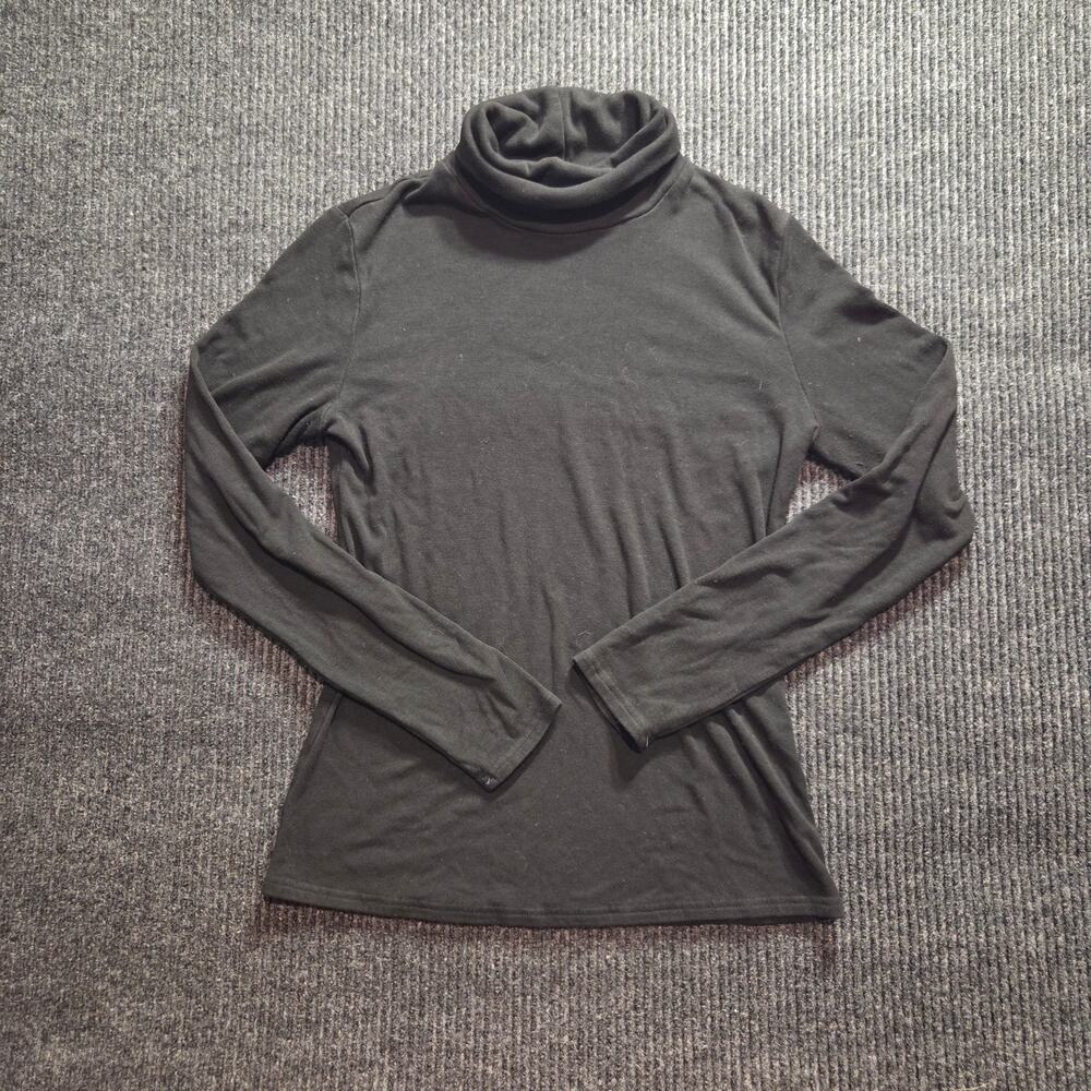 Black Goth Grunge Long Sleeve Turtleneck Small